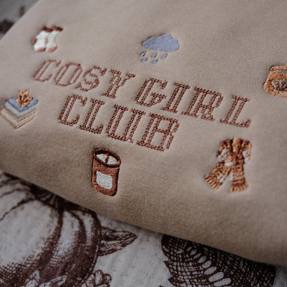 Cosy Girl Club Embroidered Sweatshirt