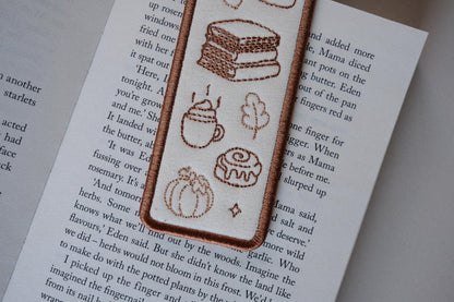 Autumn Icons Embroidered Bookmark - Primrose Lane