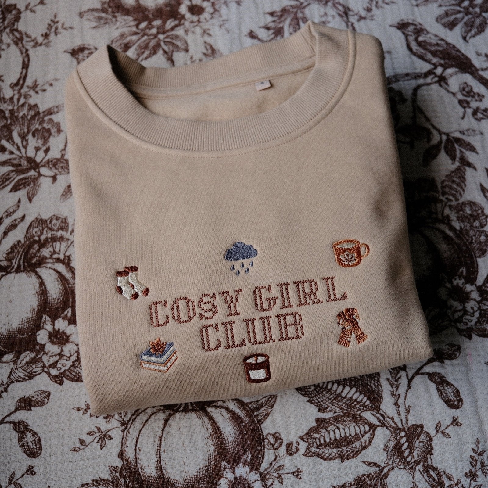 Cosy Girl Club Embroidered Sweatshirt - Primrose Lane