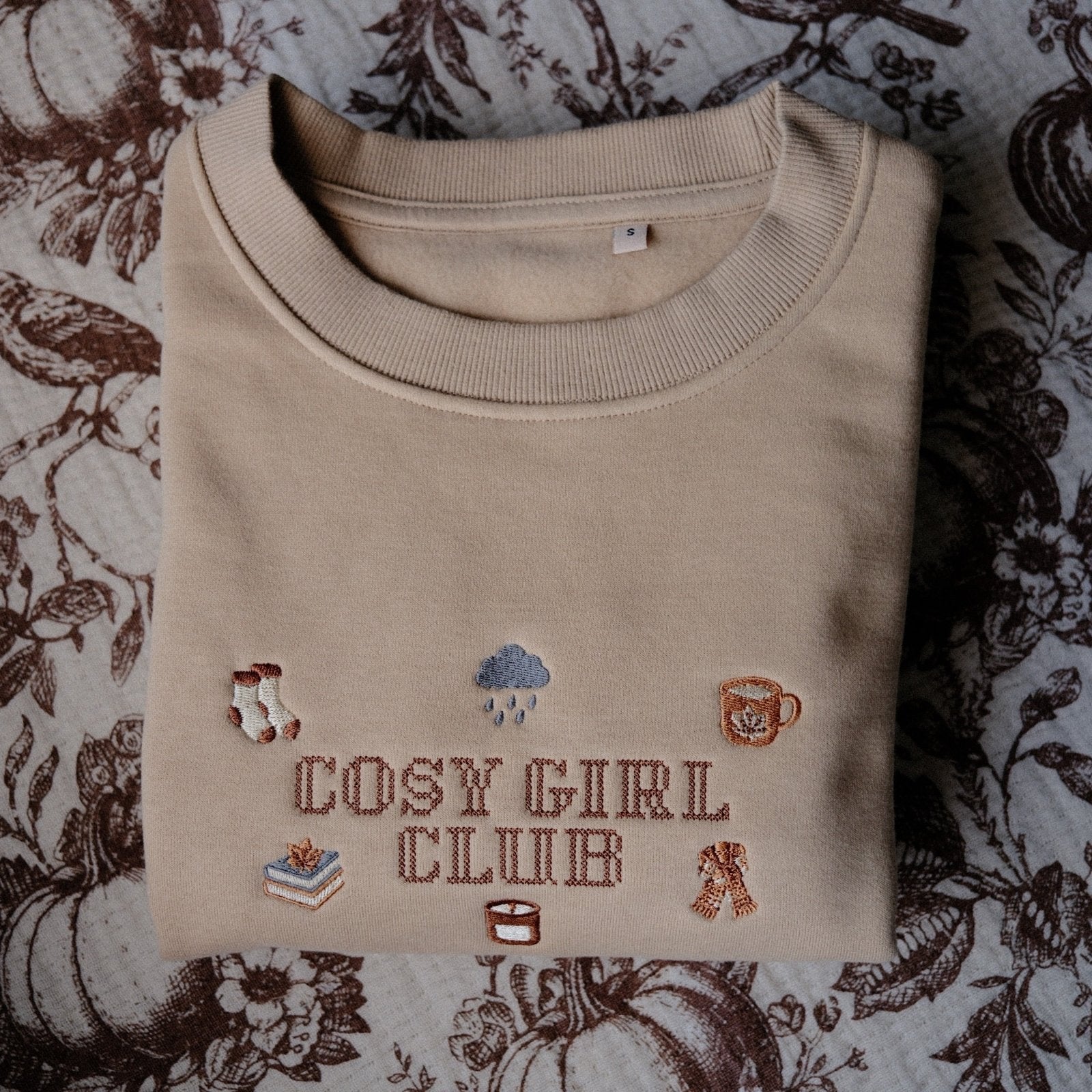 Cosy Girl Club Embroidered Sweatshirt - Primrose Lane