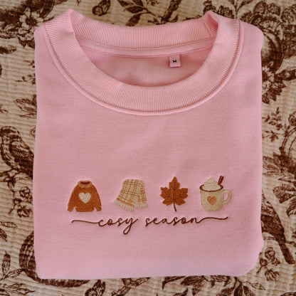 Cosy Season Embroidered Sweatshirt - Primrose Lane