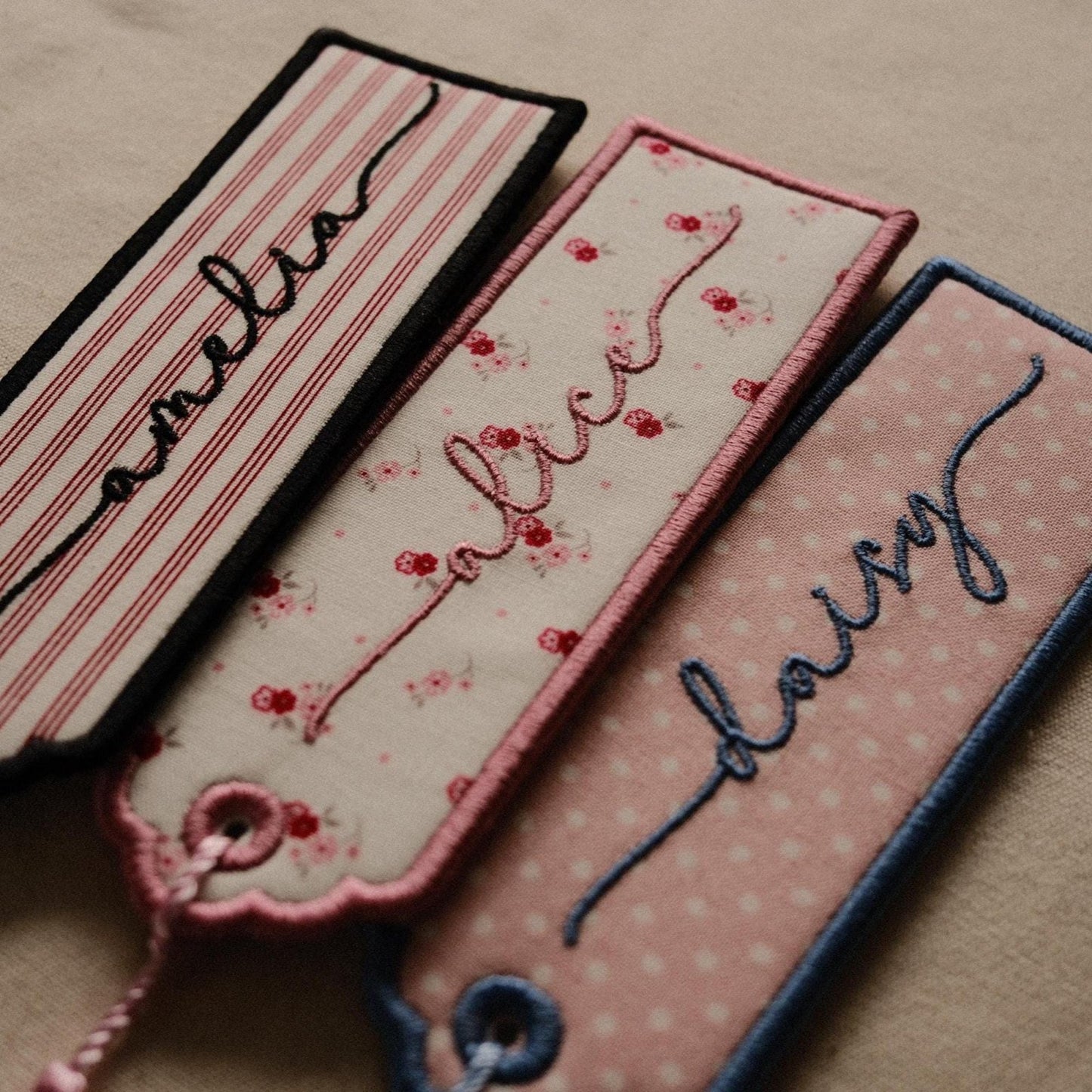 Custom Embroidered Name Bookmark - Primrose Lane