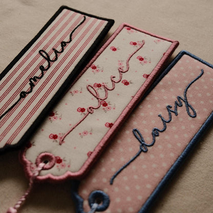 Custom Embroidered Name Bookmark - Primrose Lane