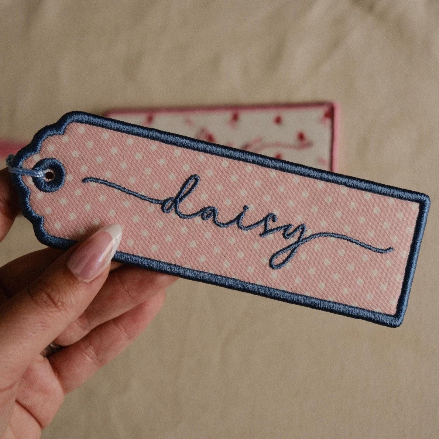 Custom Embroidered Name Bookmark - Primrose Lane