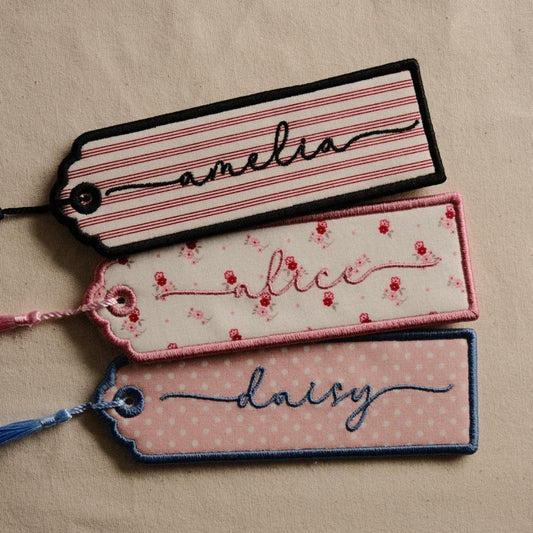 Custom Embroidered Name Bookmark - Primrose Lane