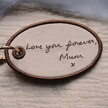 Custom Handwriting Keepsake Bag Tag - Primrose Lane