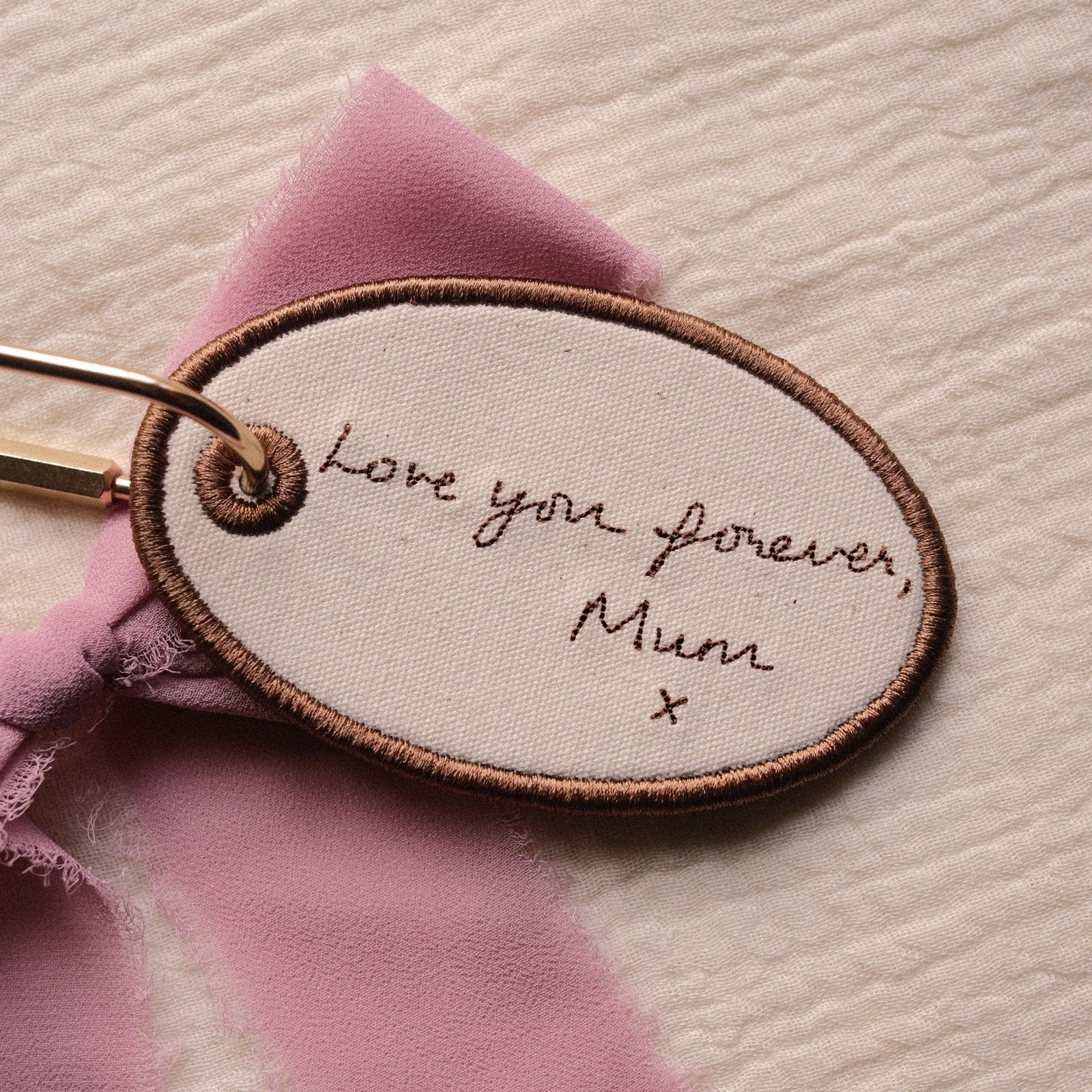 Custom Handwriting Keepsake Bag Tag - Primrose Lane