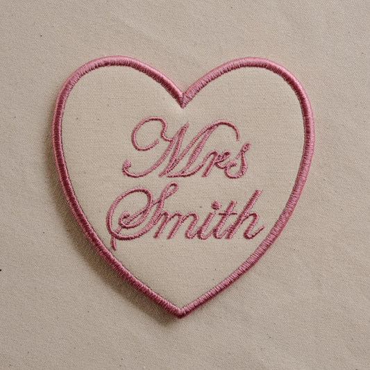 Custom Married Name Heart Coaster - Primrose Lane