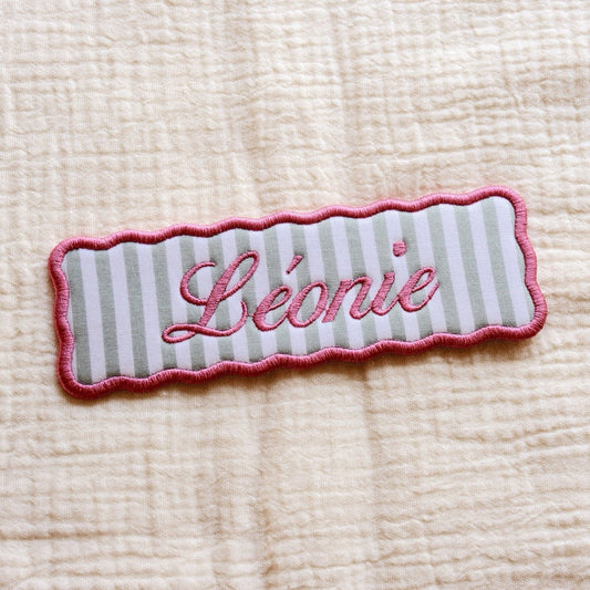 Custom Name Wavy Embroidered Bookmark - Primrose Lane