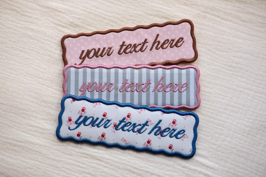 Custom Text Embroidered Bookmark - Primrose Lane