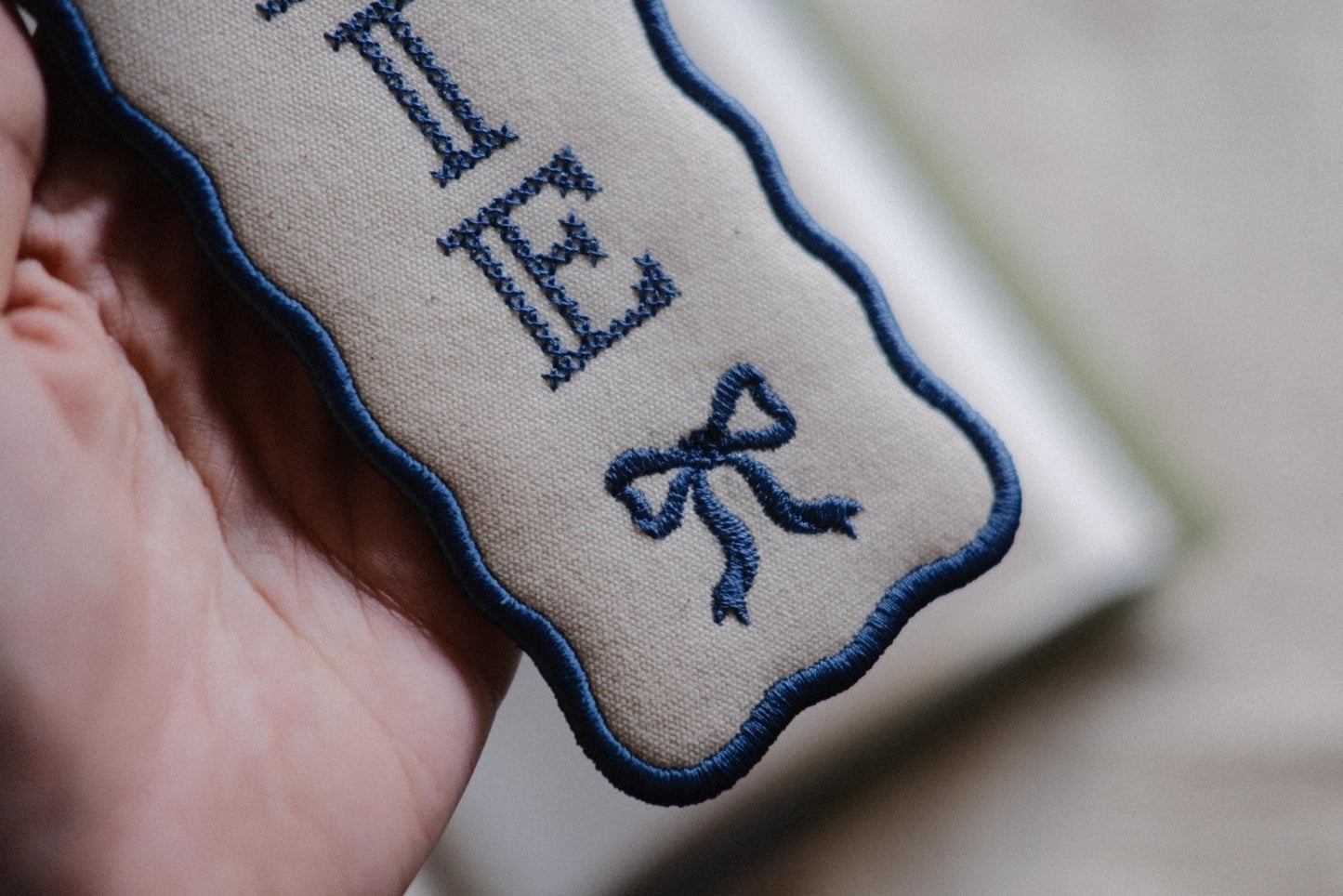 Embroidered Name Cross Stitch Effect Bookmark - Primrose Lane